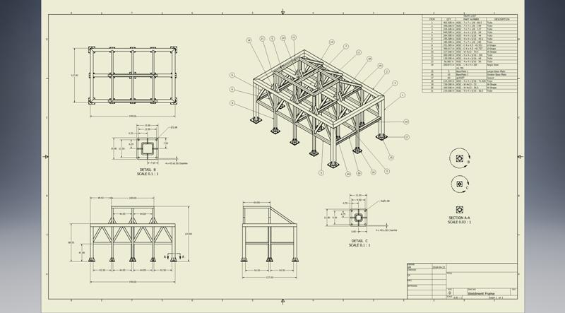 2D Detailing services, Drafting services